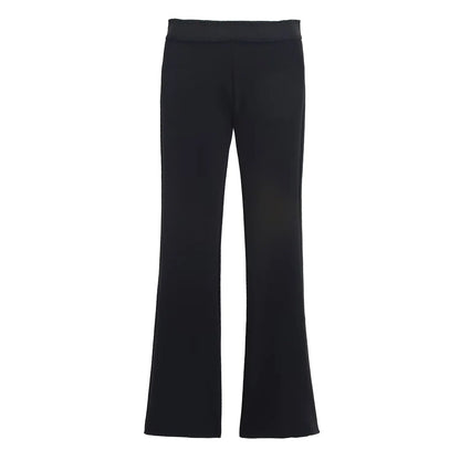 Women 2 Pieces Pants Sets 2026 New Fashion Gold Button Halter Top + Flare Trousers Women's Suit Bodycon Set Woman Outfits