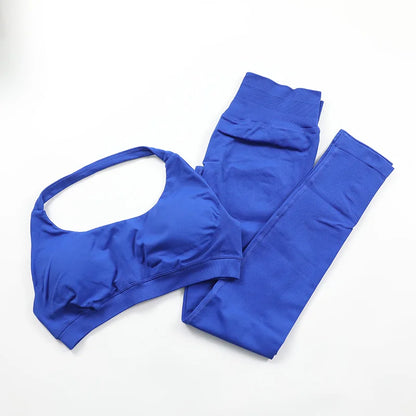 Yoga Sports Bra Leggings Gym Set Women's Seamless High ElasticBra Vest Buttock lift Shorts Set Daily Exercise Gym Sports Set